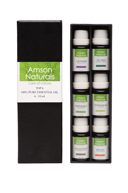 Top 6 Aromatherapy set -100% Pure Essential Oils – Amson Naturals