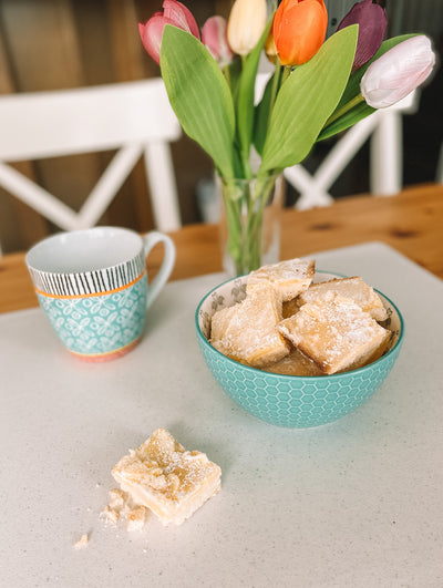 Coconut Lemon Bars (Gluten-Free + Sugar-Free!)