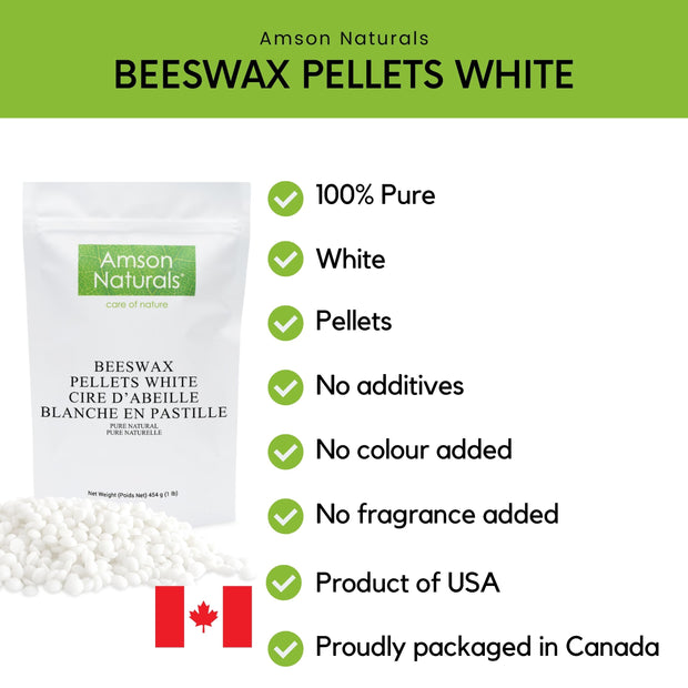 Beeswax Pellets (White)