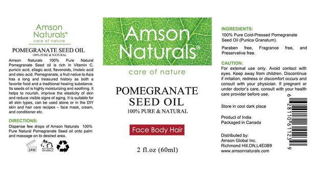 Pomegranate Seed Oil 2oz - Amson Naturals